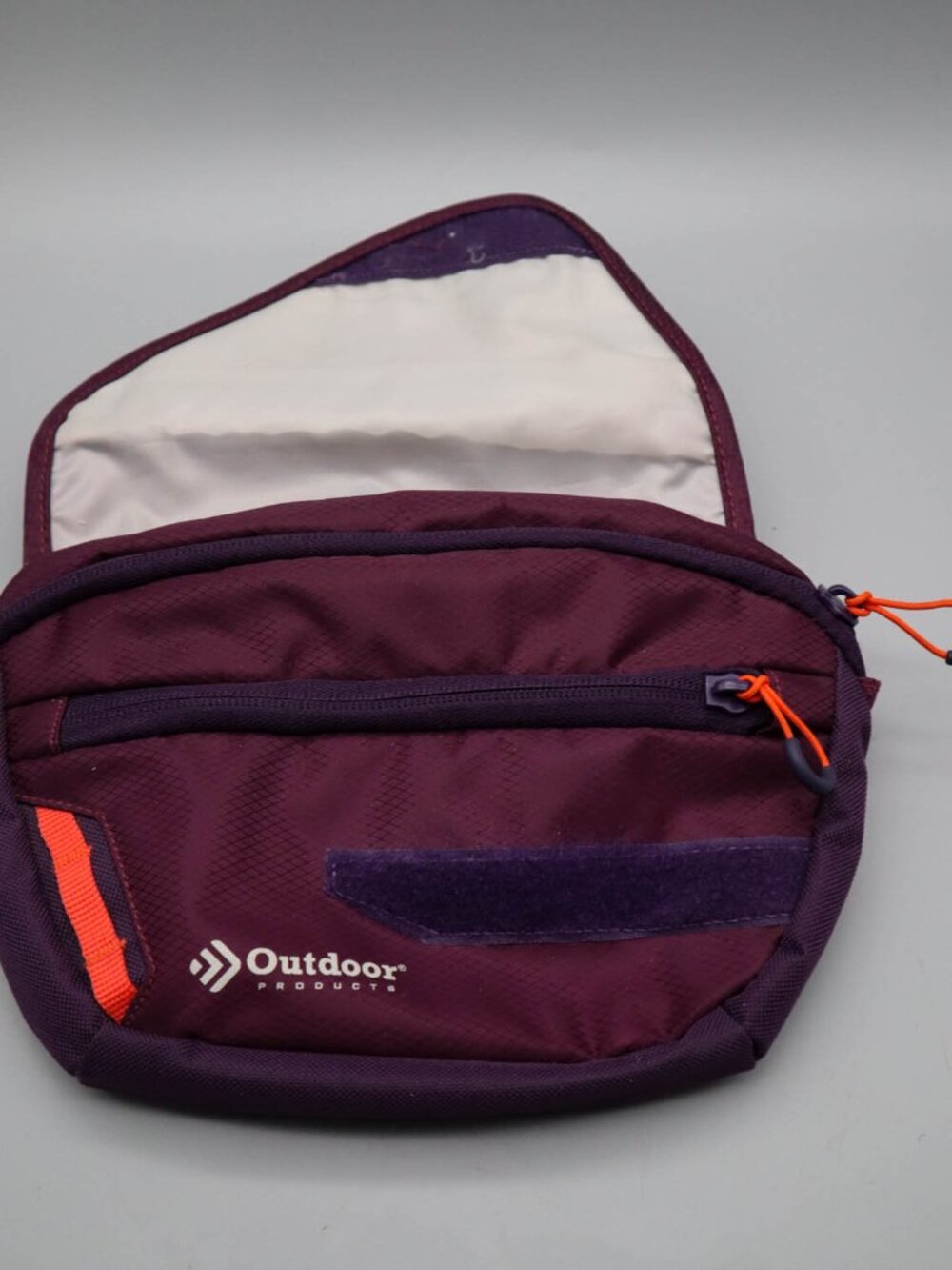 Outdoor Products Marilyn Fanny Waist Pack Shoulder Belt Bag 1.9L Purple Orange - Picture 3 of 6